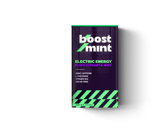 BoostMint caffeine mints compared to coffee for portable energy