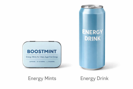 Energy mints vs energy drinks comparison for clean energy